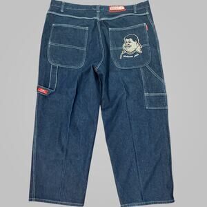 Vintage Platinum FUBU Fat Albert Jeans Size 48 Baggy Carpenter Y2K Hip Hop